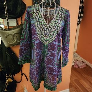 ROBERT GRAHAM EMBROIDERED TUNIC